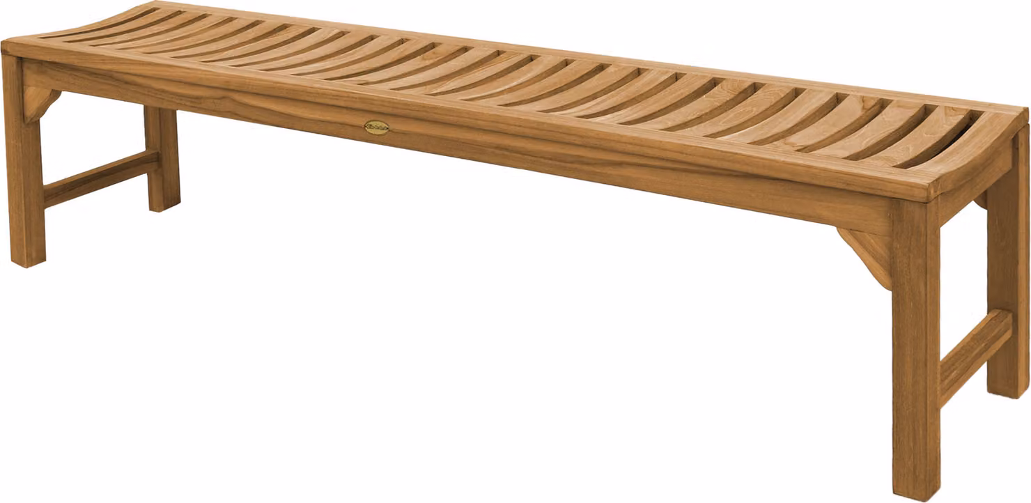 Teakholz Bank Ferrara 180cm Massivholz Wetterfest