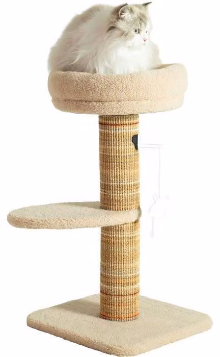 Tyrannosaurus Rex, tiragraffi ZOLUX Boréal, stabile, con panca, topolino giocattolo, sisal, 70 cm, beige