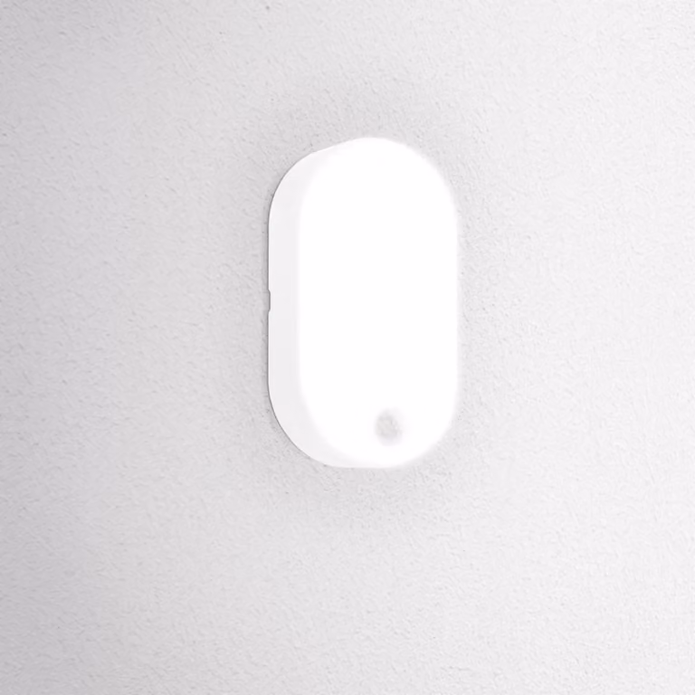 Lampada da esterno a LED CENTURY OASI CCT 14W 3000/4000/6500K IP54 bianca con sensore di movimento