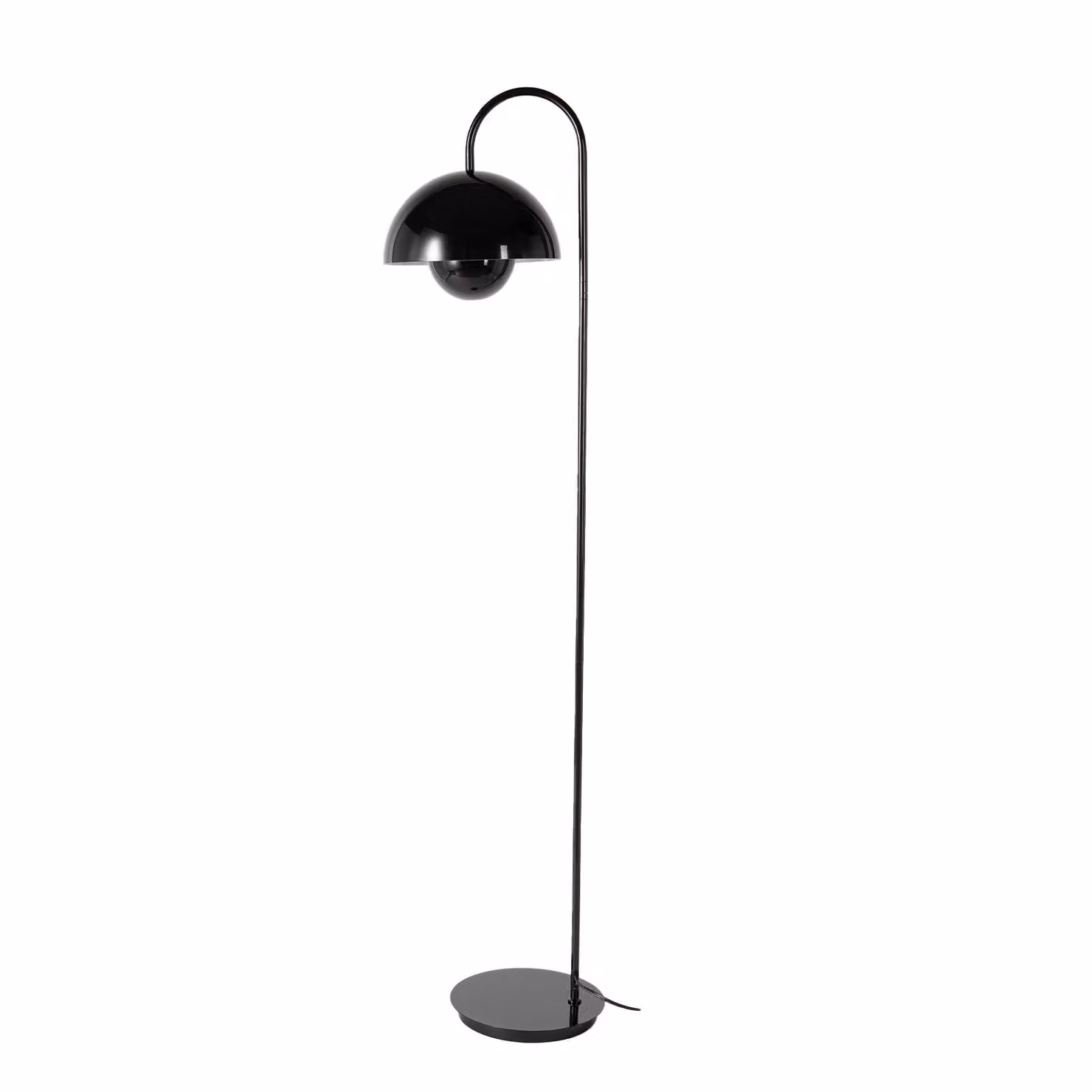 Lampada da terra ALPINALUZ a forma di Zeta, design nordico, metallo, attacco E27, nera