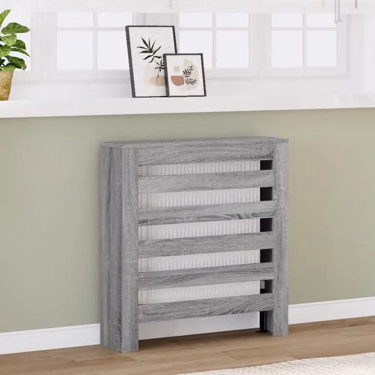 Copertura per radiatori vidaXL Sonoma grigio L 78 cm, P 20 cm, H 82 cm