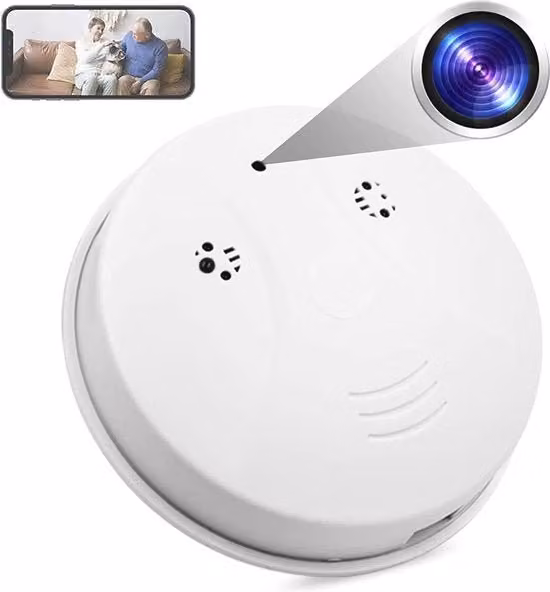 Camera di sicurezza wireless HD 1080P con visione notturna bianca per casa e ufficio