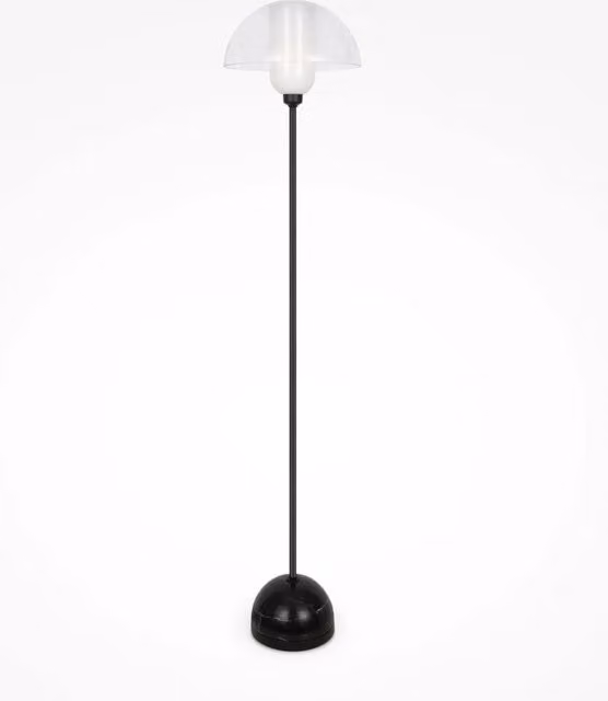 Maytoni Lampada da terra moderna Memory 1 luce E14 nero metallo ceramica