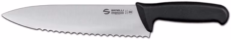 Trinciante cuoco, lama dentata cm 24 linea Supra di Sanelli Ambrogio