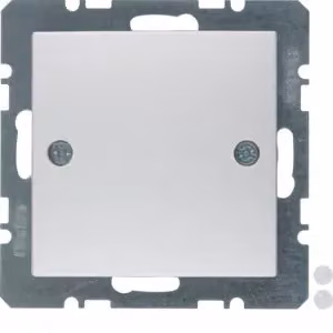 Berker 10091414 Tappo cieco con elemento centrale e fissaggio a vite, alluminio opaco Berker B.7