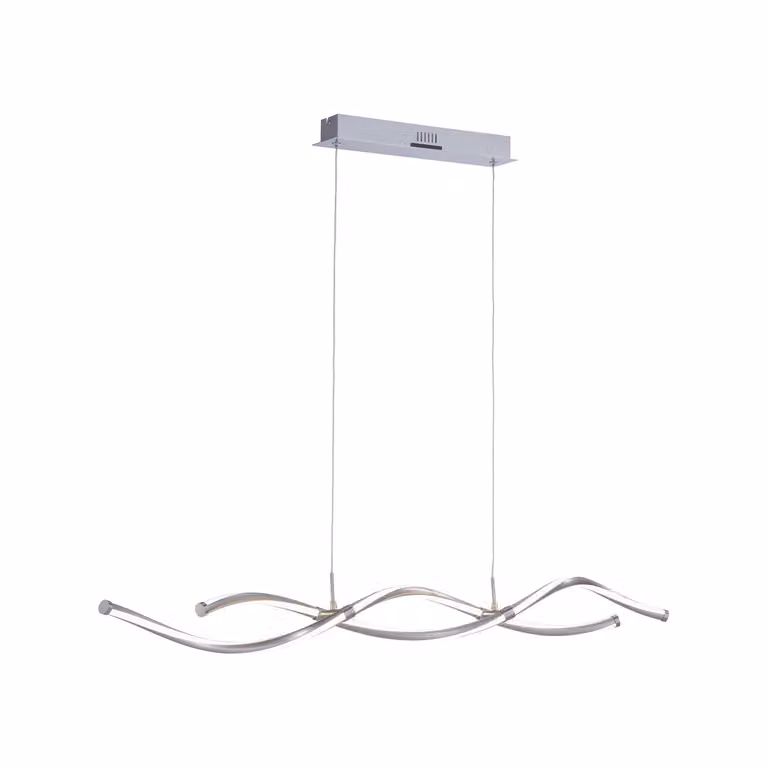 Q-MALINA Paul Neuhaus Lampada a sospensione, acciaio, 2x scheda LED da 20 W, 2700-5000 K, lampada da interno, IP20