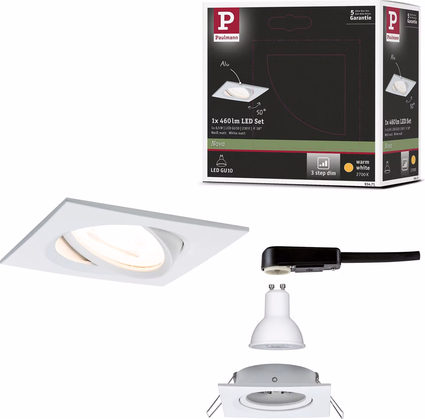 Paulmann Luce da incasso LED Nova orientabile