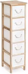 Cassettiera YVETTE con 3 cassetti bianco stile scandinavo
