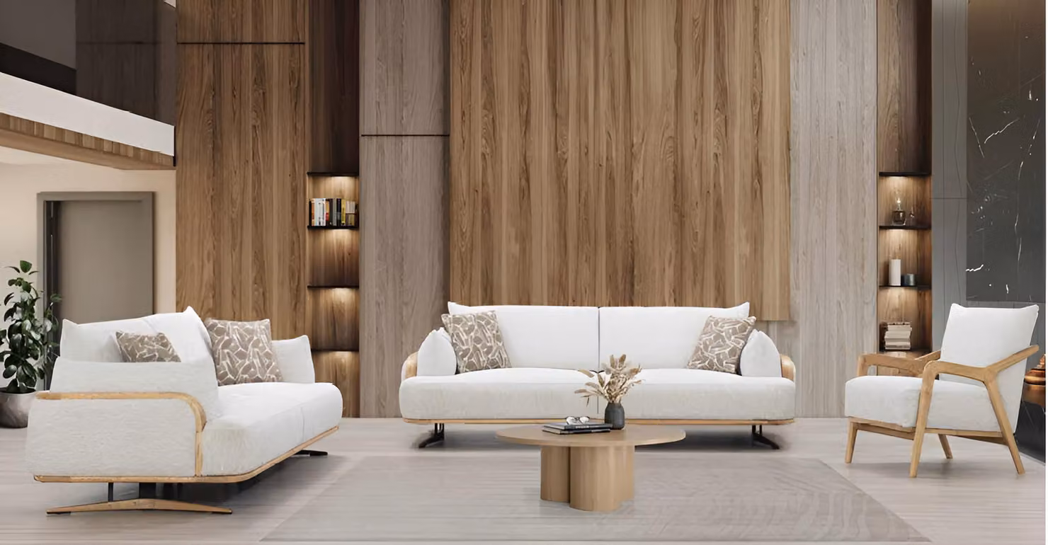 3+3+1 Sofa und Sessel im modernen Design für jedes Wohnzimmer