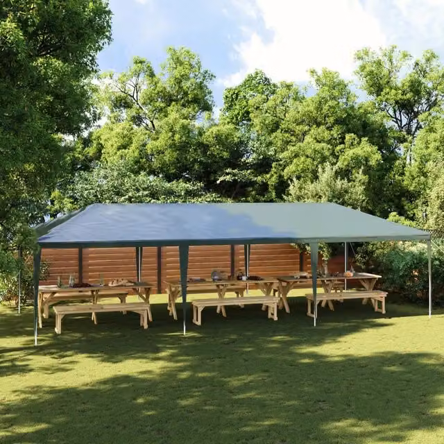 Gazebo Professionale vidaXL Verde L: 9 m, P: 4 m, H: 2,75 m