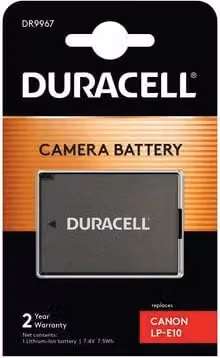 Duracell Li-Ion batt. 1020 mAh per Canon LP-E10