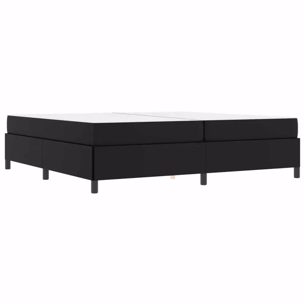 Letto moderno vidaXL con struttura imbottita in tessuto e materasso a molle, colore nero, L/P/H: 200 x 200 x 280 cm – 2