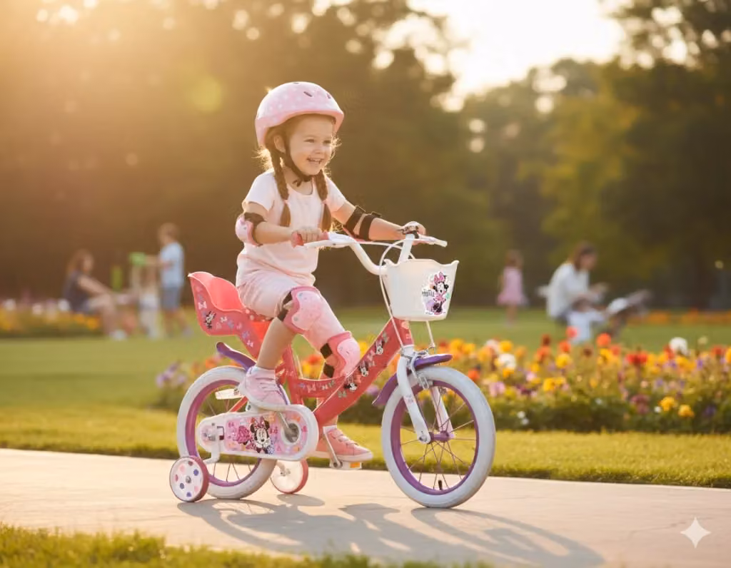 Bicicletta Disney Minnie per bambina da 14 pollici colore rosa – 2