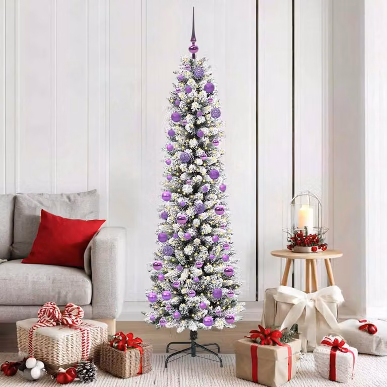 Maison Exclusive - Albero di Natale artificiale, colore bianco, altezza 180 cm