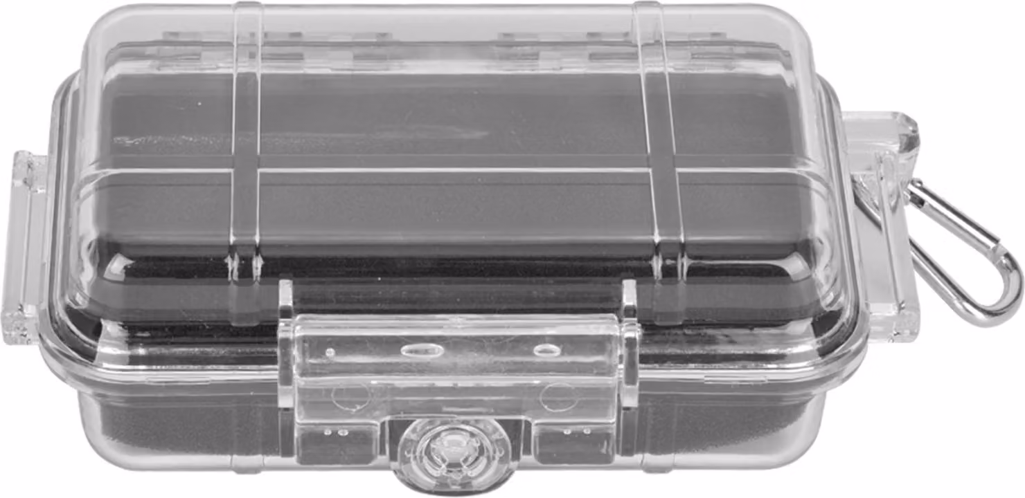 Contenitore di stoccaggio impermeabile antiurto a prova di umidità e sigillato per apparecchiature protettive microelettroniche trasparente s