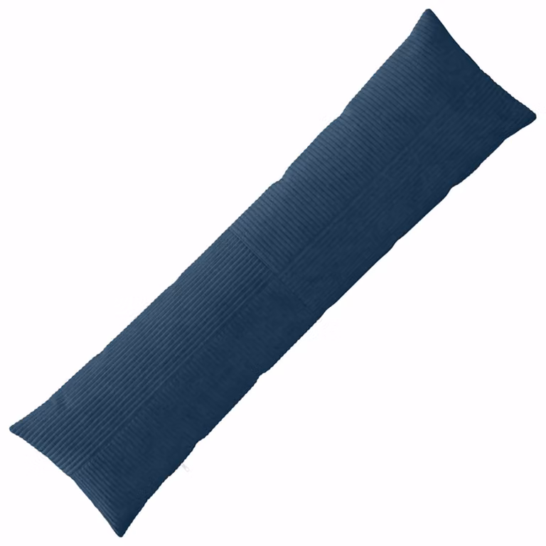 Federa vidaXL ALMELO in velluto a coste blu navy, L 145 x L 40 cm
