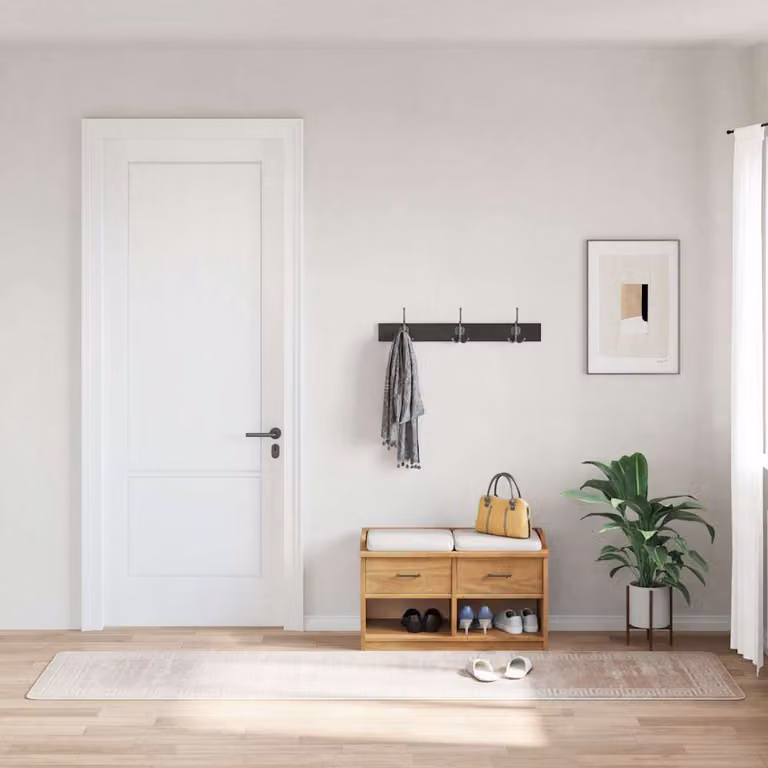 Tappeto lavabile vidaXL beige con design astratto e minimalista in poliestere, L: 300 cm, P: 80 cm