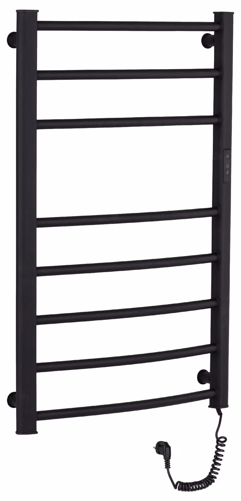Scaldasalviette elettrico Luca, con display - 128 W - nero opaco - 860x550 mm