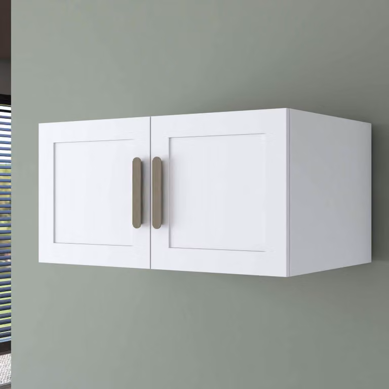 Skye Decor, armadio di alta qualità, bianco, 90 cm, da montare a parete, 100% melaminico