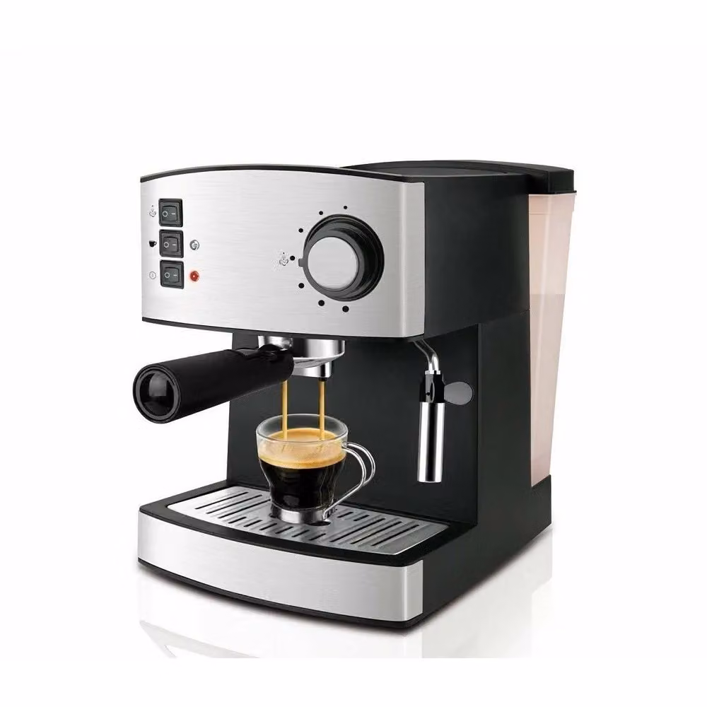 Macchina per Caffè Espresso Hoomei in Acciaio Inox Argento con Sistema Cappuccino, 15 Bar e Serbatoio da 1,6 l – 2