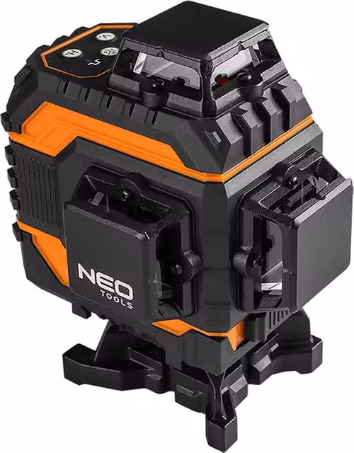 Livella Laser 3D NEO 75-141 con orientamento 3° e portata 25 mt, arancione, batteria ricaricabile