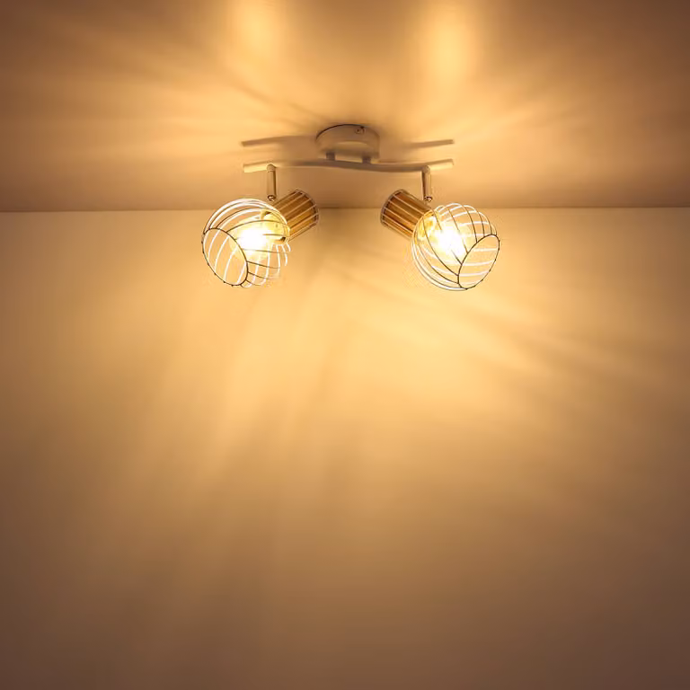Globo Plafoniera soffitto Luise, dimmerabile, Bianco / Opale, Soggiorno / Sala da pranzo, Metallo, Plafoniera