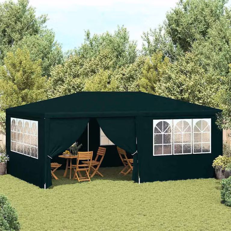 vidaXL Gazebo Professionale con Pareti Verde 4x6 m