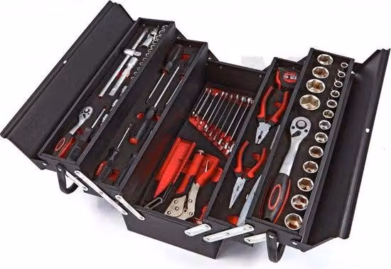 Cassetta degli attrezzi Valigetta degli attrezzi con 85 pezzi Cassetta degli attrezzi Set di attrezzi