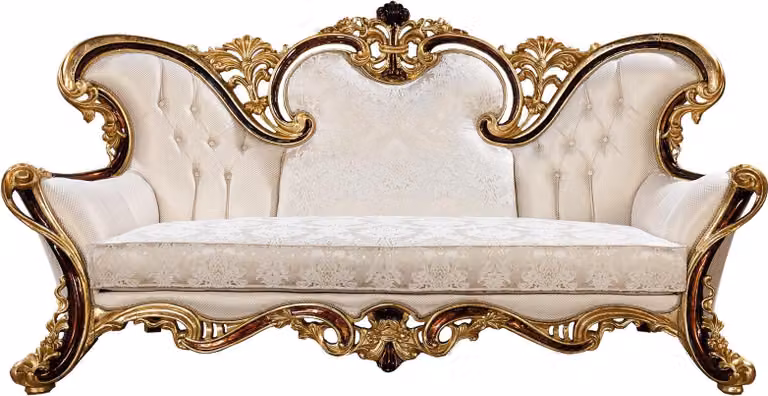 Königliches Sofa Dreisitzer Couch Polster Möbel Couchen Sofas Textil