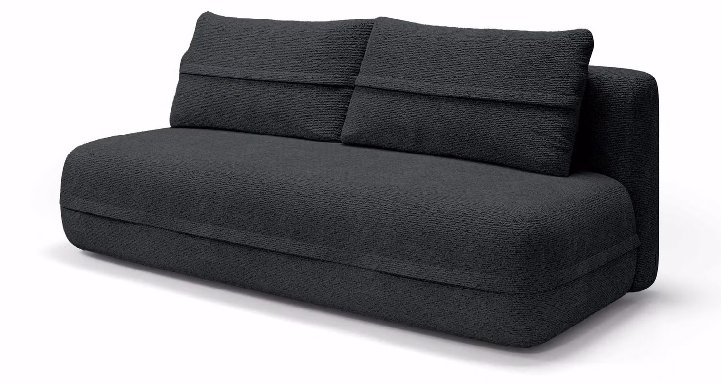Divano letto Lento, colore antracite