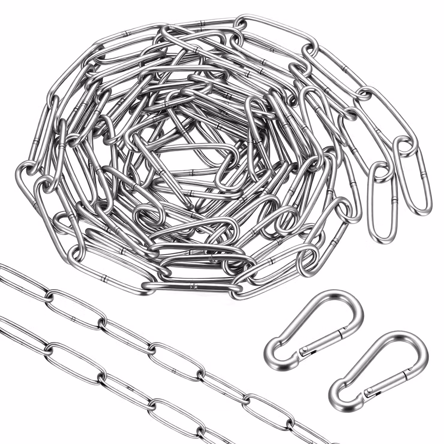 Catena a maglie, 2,7 mm x 3 metri, acciaio inossidabile 304, resistente alla corrosione
