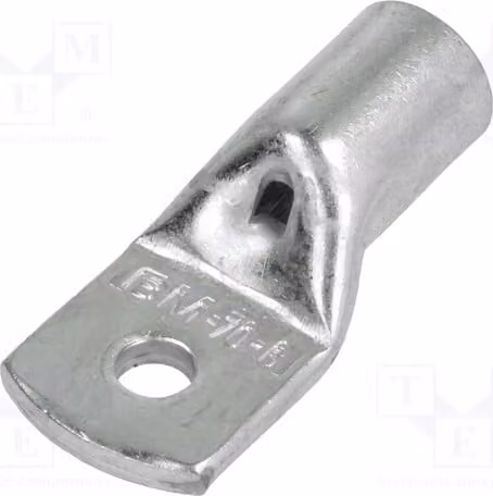 1 x Morsetto a anello: Morsetto a anello tubolare, connessione M6, sezione 50÷70 mm², rame, BM 01931, isolato