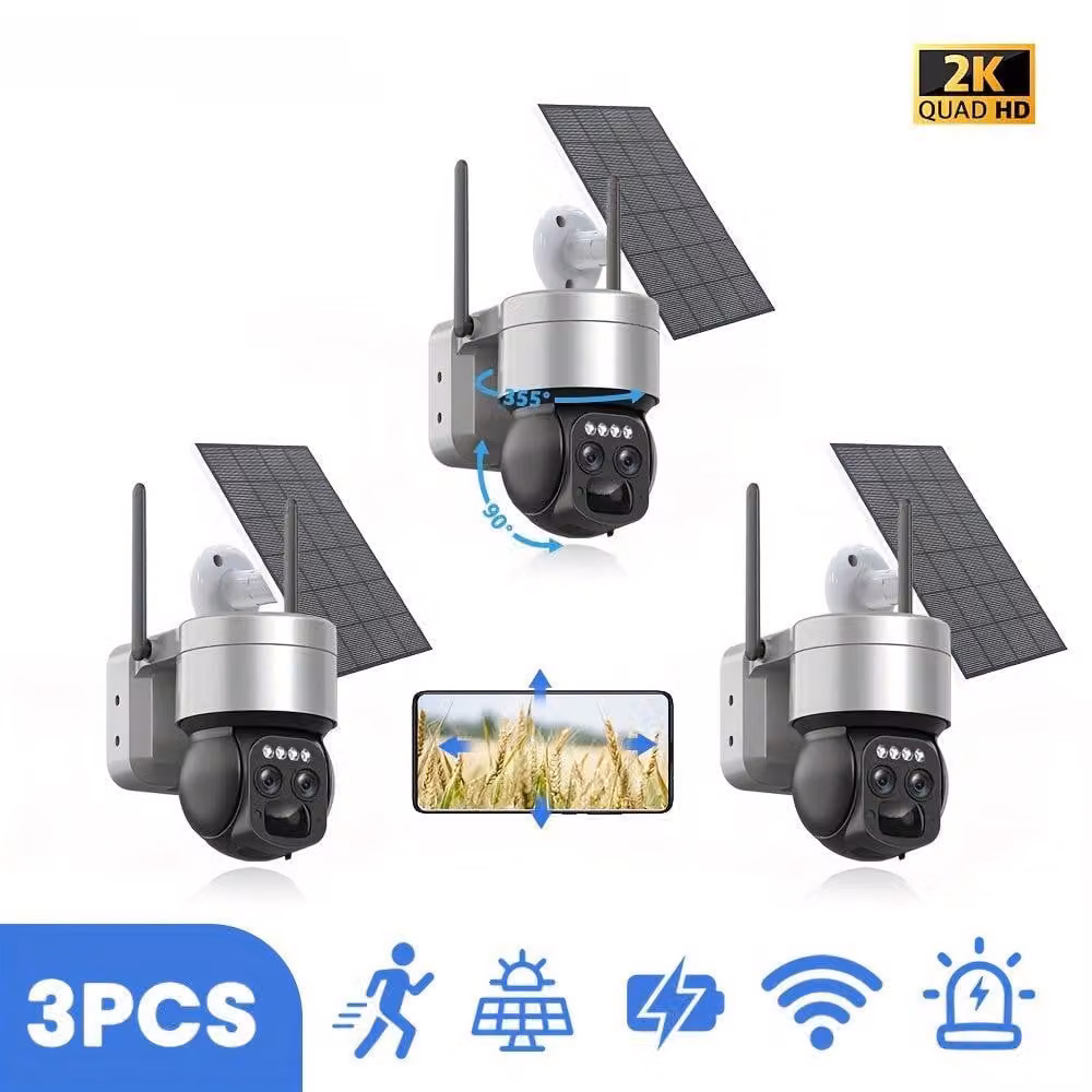 Kit di telecamere di sicurezza wireless - Telecamera di sicurezza Wi-Fi - Telecamera per esterni - Telecamera HD da 3MP - Visione notturna a colori