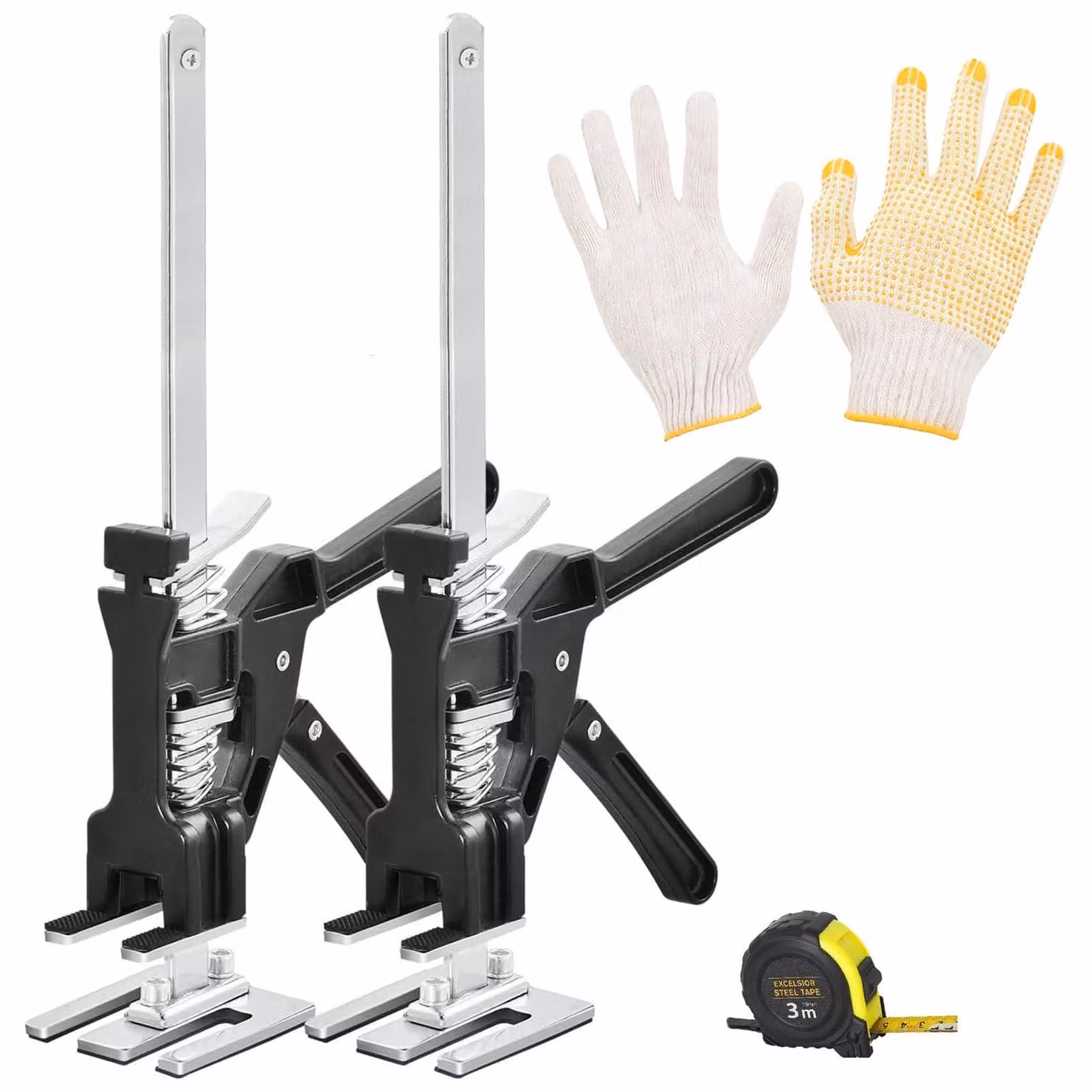 Set di 2 bracci sollevatori, portata 254 kg, regolabili in altezza, attrezzo di sollevamento