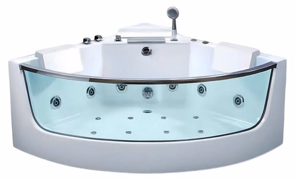 Luxuswanne Massage Badewanne Whirlpool Whirlwanne Hydromassagewanne 138x138 cm