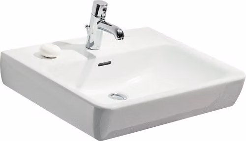 Laufen Pro - Lavabo, 600x480 mm, 1 foro per rubinetto, con LCC, bianco H8189524001041