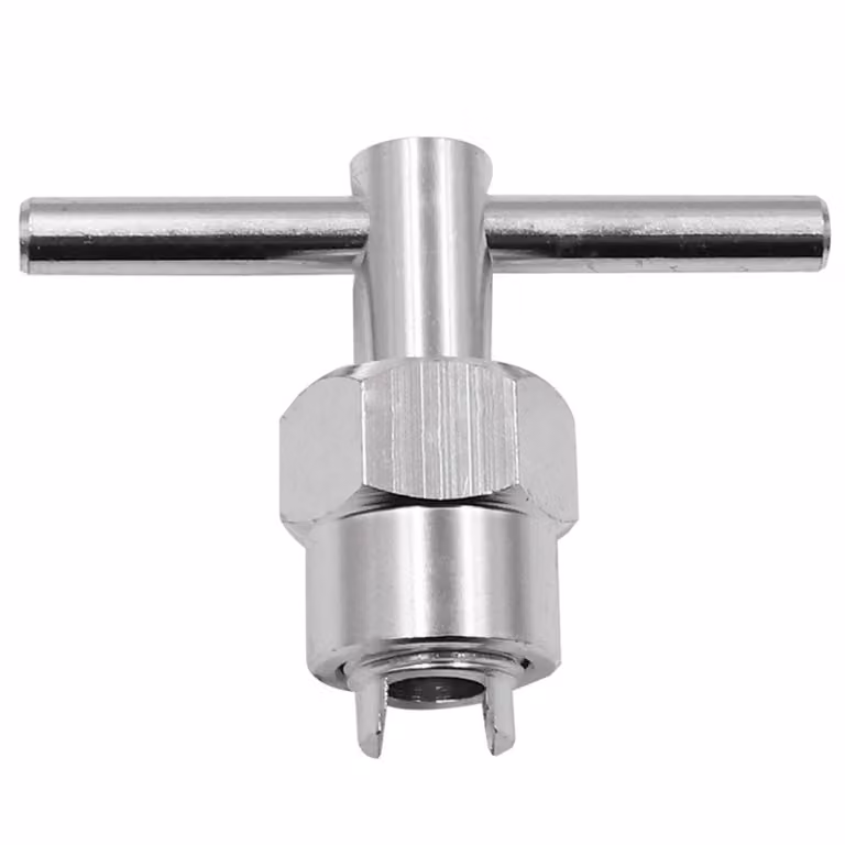 Chiave universale per rubinetti, in alluminio – utensile idraulico per la riparazione di lavabi e miscelatori, robusta e zincata. Accessorio