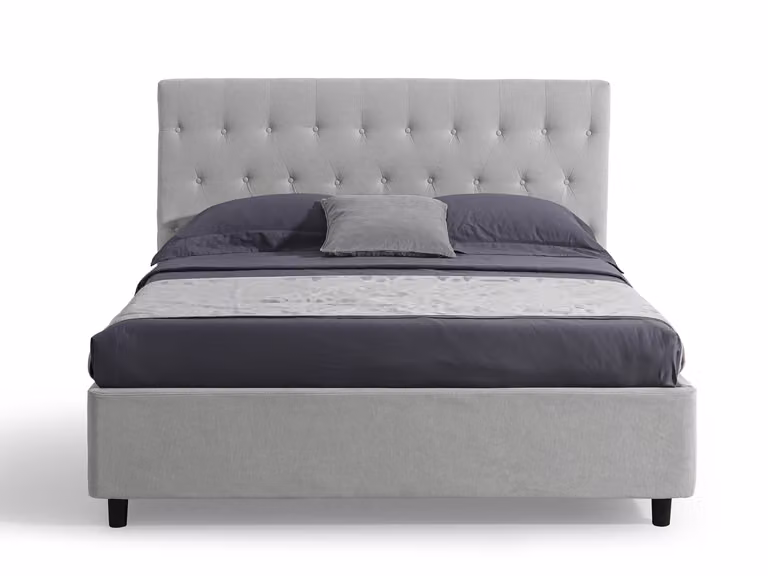 Letto Matrimoniale con Contenitore VENEZIA Grigio