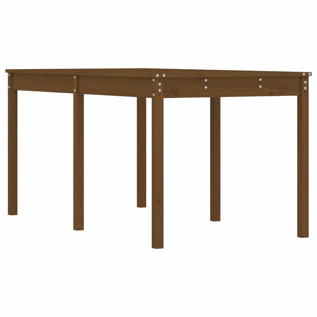 Tavolo da Giardino Ambra 159,5x82,5x76cm Legno Massello di Pino