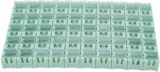 Scatola di stoccaggio dei componenti SMT SMD Container Box - 50 pezzi