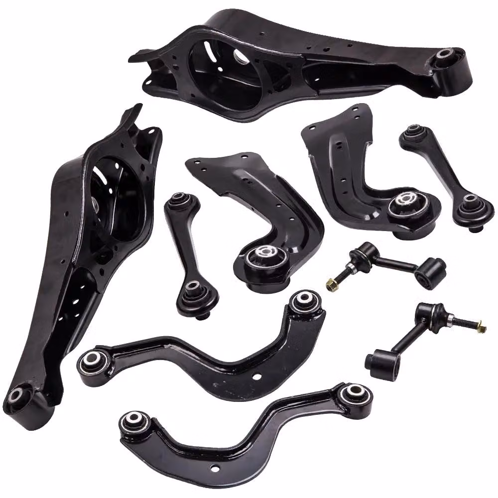 Set di bracci di sospensione, acciaio ad alta resistenza, lunghezza 45 cm, larghezza 15 cm, compatibilità: modelli di auto compatti, prestazioni: progettato per un'elevata durata