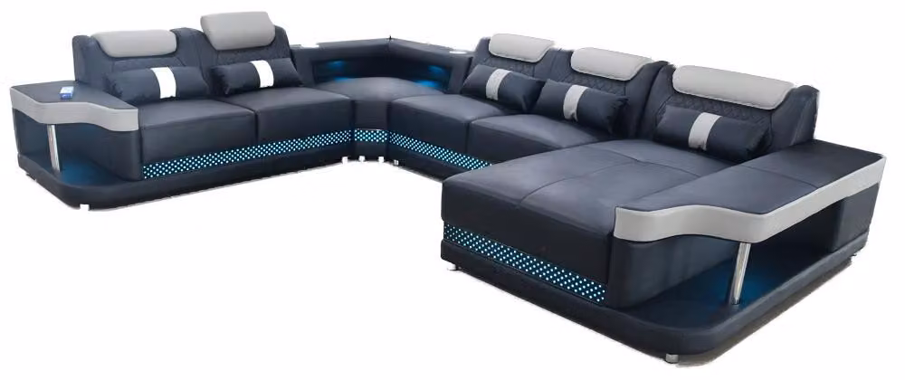Luxus Couch Polster Möbel Wohnlandschaft Couchen Polster Ecksofa Eckgarnitur