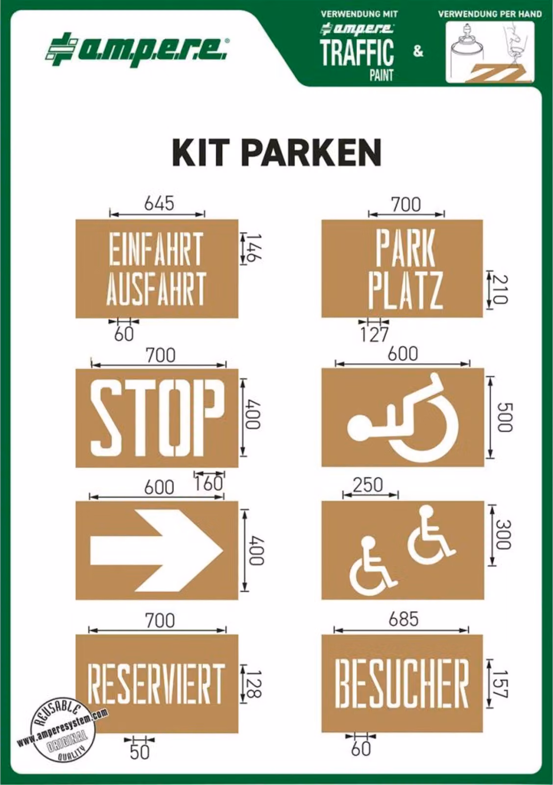 Set di stencil Stencils KIT No. 1