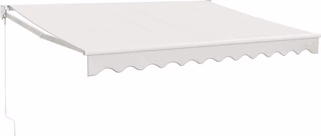 Tenda da Sole | Tenda parasole Retrattile Crema 3,5x2,5 m in Tessuto e Alluminio