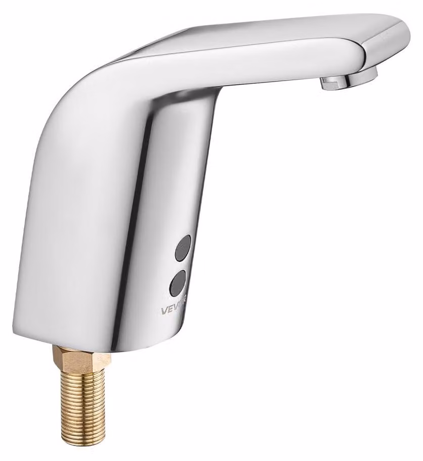 Rubinetto per lavabo a sensore – Cromato argento – 7,6 litri/minuto – Ottone