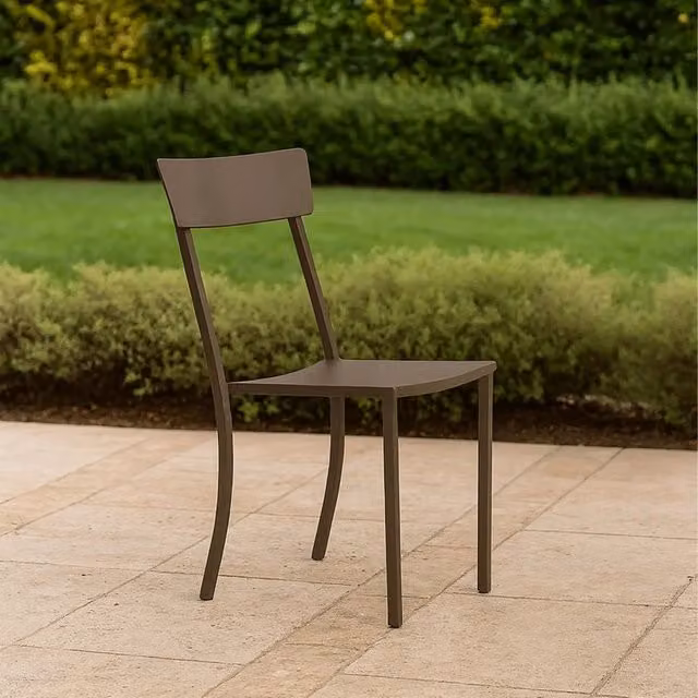 SET 4 SEDIA CANADA ACCIAIO BRONZO