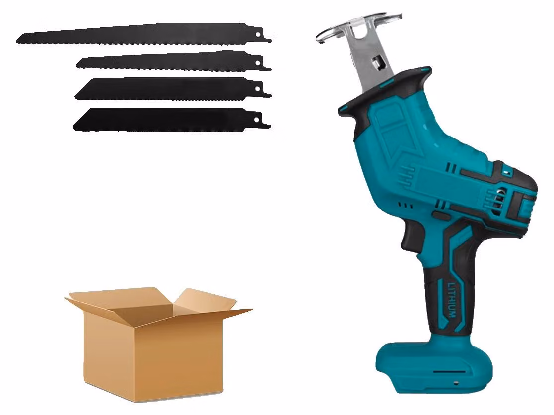 Seghetto alternativo a batteria, alta velocità, design ergonomico, blu