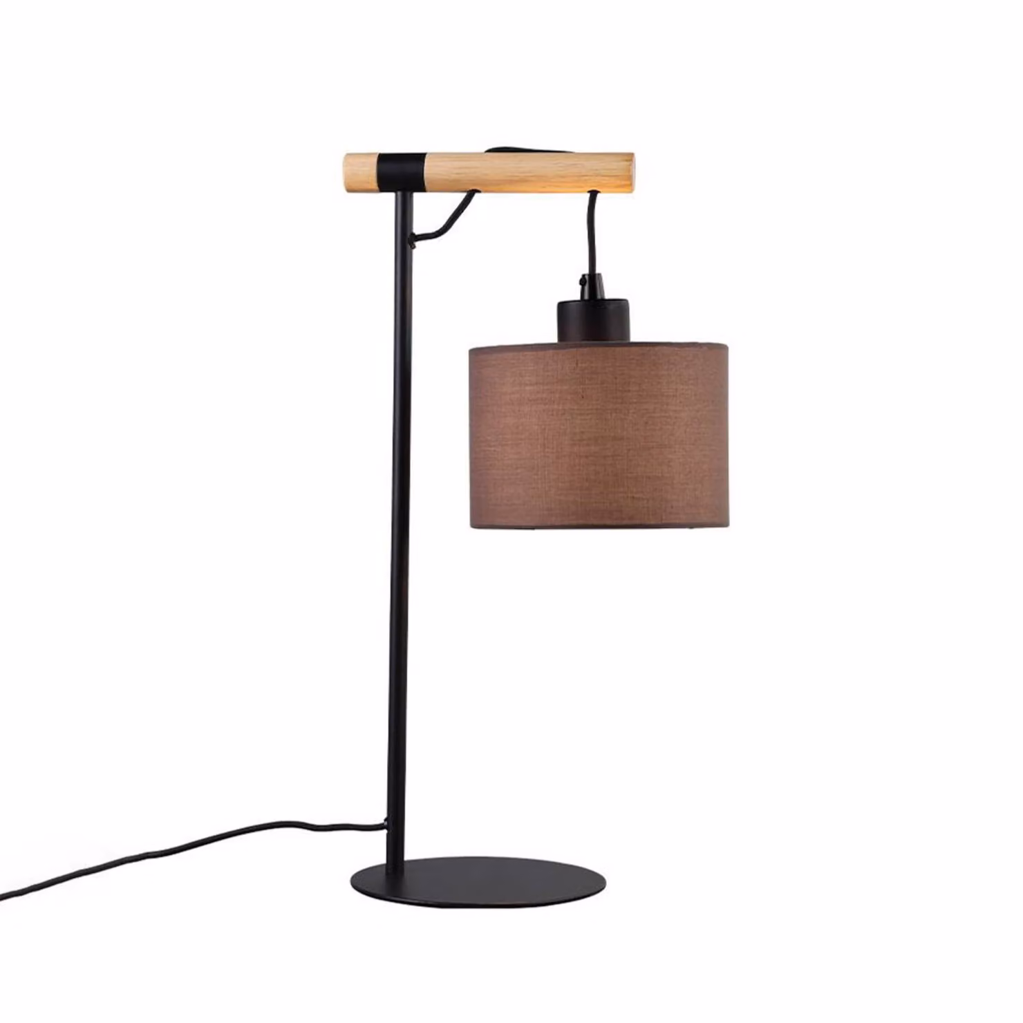 Viokef Lampada da tavolo Rika, dimmerabile, Alluminio / Grigio / Zincato, Soggiorno / Sala da pranzo, Tessuto / Stoffa / Seta, Lampada da tavolo