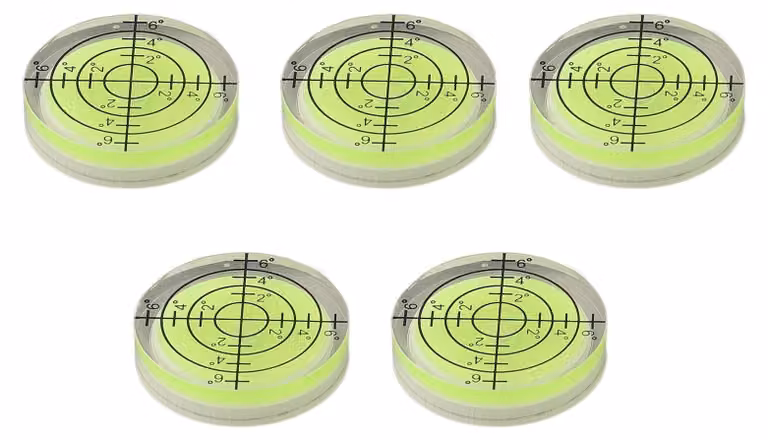 Livella a bolla per misurazioni precise (confezione da 5 pezzi)