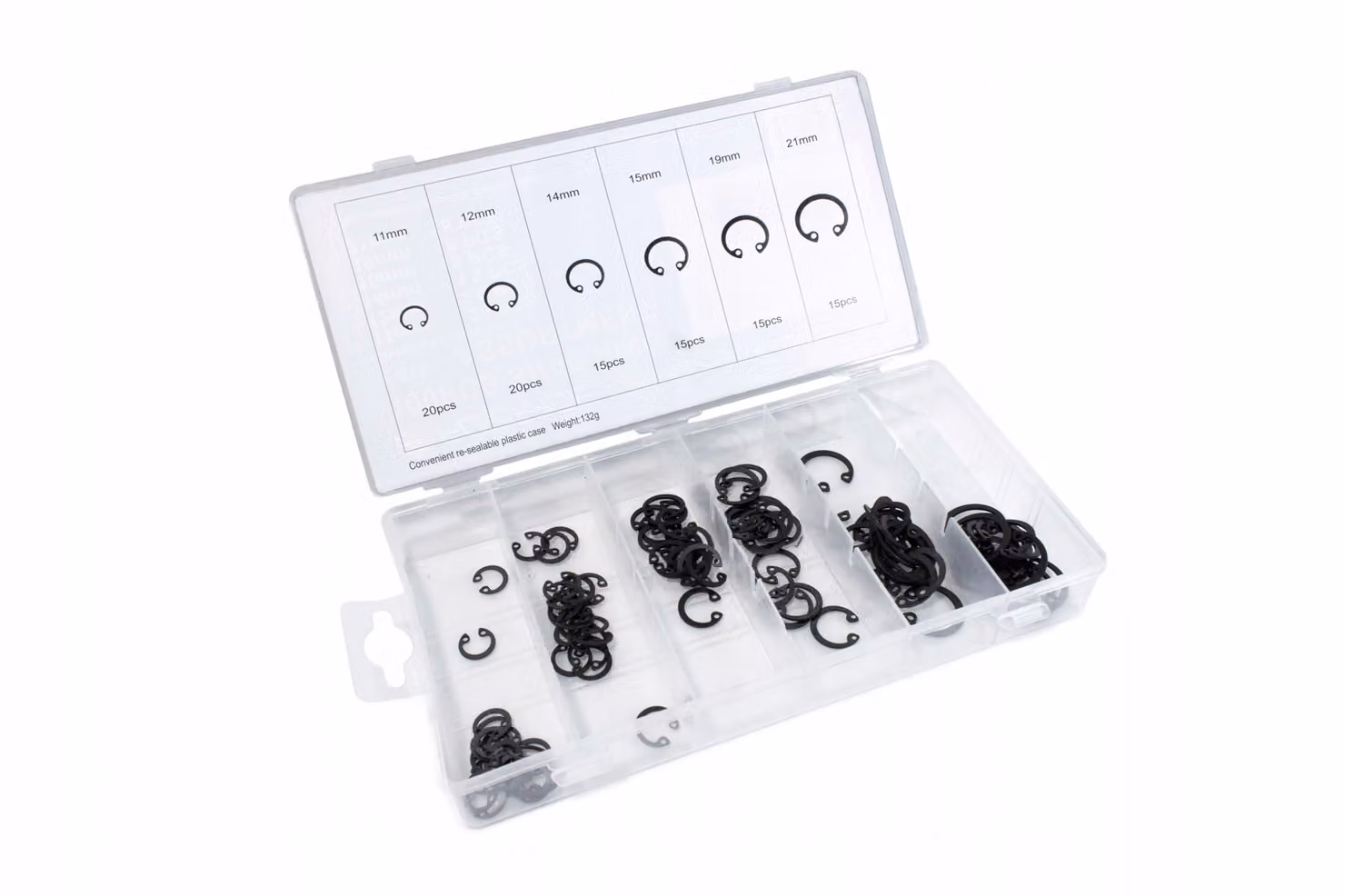 Set di anelli interni Seger, 100 pezzi